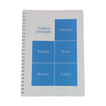 Guiding principles A5 size notebook