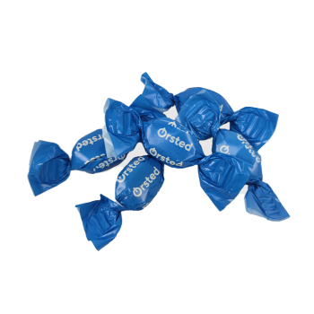 Boiled sweets with caramel 